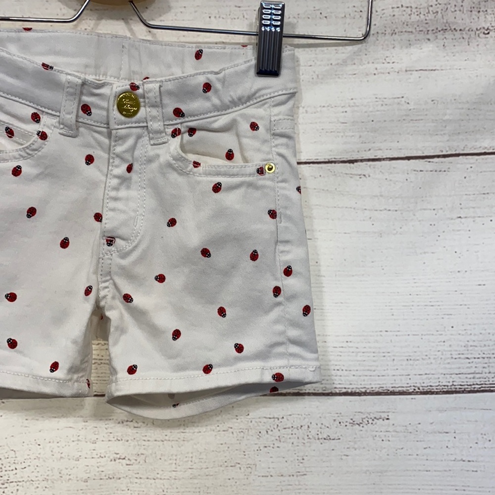 4-5 Years toddler white denim shorts ladybugs H&M - Picture 2 of 9